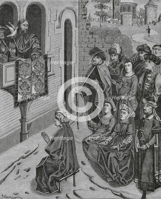 How Heraclius turned the Jews out of Jerusalem, 135 AD, (15th century), (1878).  Creator: Unknown.