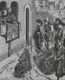 How Heraclius turned the Jews out of Jerusalem, 135 AD, (15th century), (1878). Creator: Unknown