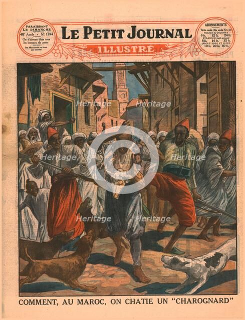 How, in Morocco, one chastens a 'scavenger', 1929. Creator: Unknown.