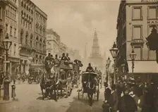 How London Has Changed Since "Toppers" Were Worn By Outside Passengers c1900, (c1935). Creator: Unknown