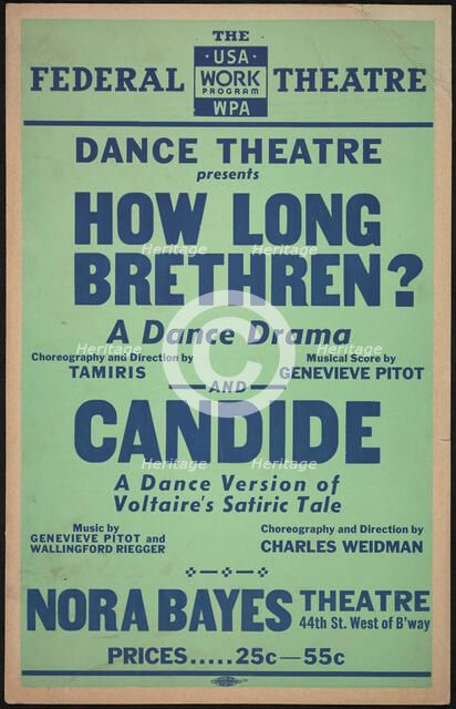 How Long Brethren?, New York City, [193-].  Creator: Unknown.