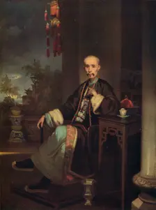 How Qua, Head of the Hong Merchants in Canton c1830. Artist: George Chinnery