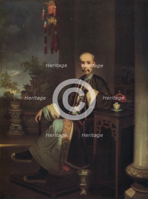 'How Qua, Head of the Hong Merchants in Canton', c1830. Artist: George Chinnery.
