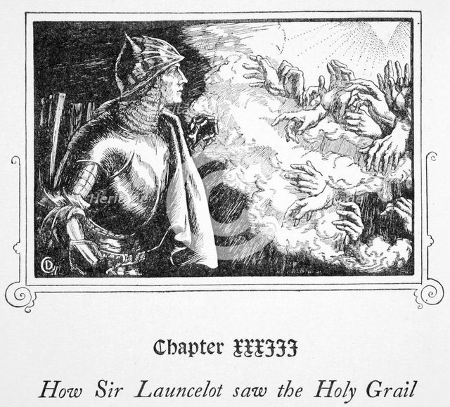 'How Sir Launcelot saw the Holy Grail', 1905.  Creator: Dora Curtis.