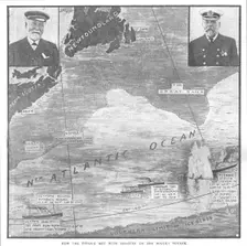 How the Titanic met with Disaster on her Maiden Voyage April 20, 1912. Creator: Unknown