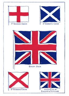 How the Union Jack was made 1905.Artist: A S Forrest