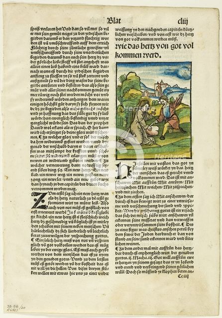 How the Heart Will Be Perfected by God from Der beschlossen gart des rosenkratz marie..., 1937. Creator: Hans Leonhard Schäufelein.