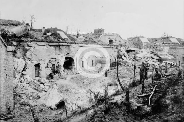 How the Przemysl Forts were wrecked, between 1914 and c1915. Creator: Bain News Service.