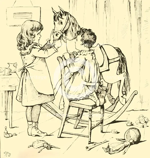 'How The Rocking-Horse Ate The Cake', 1881. Creator: Unknown.
