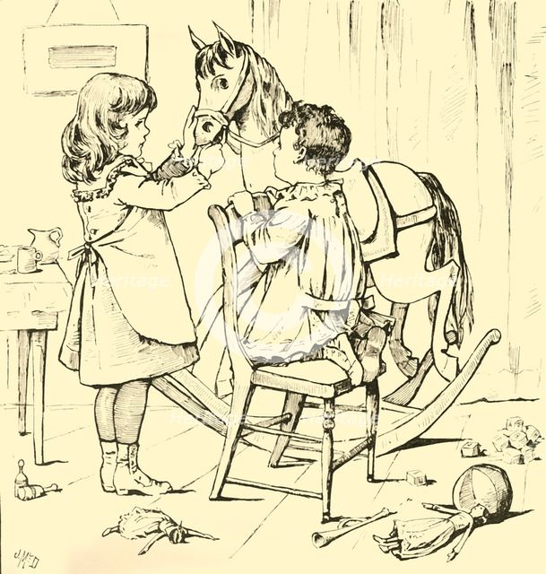 'How The Rocking-Horse Ate The Cake', 1881. Creator: Unknown.