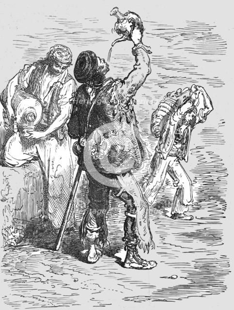 ''How the Spaniard drinks; Notes on Spain', 1875. Creator: Unknown.