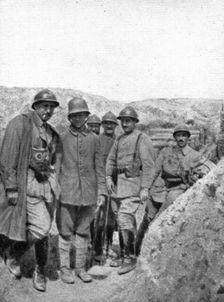 How to make a surprise attack; A prisoner brought back to our lines..., 1917. Creator: Unknown