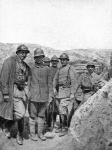 How to make a surprise attack; A prisoner brought back to our lines..., 1917. Creator: Unknown