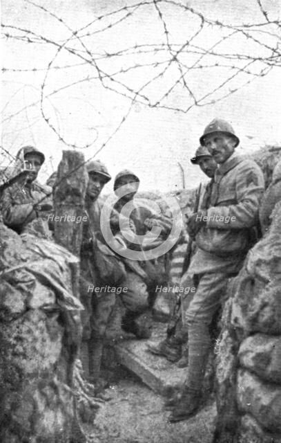 How to make a surprise attack; Before departure: men being despatched..., 1917. Creator: Unknown.