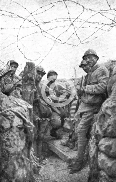 How to make a surprise attack; Before departure: men being despatched..., 1917. Creator: Unknown.