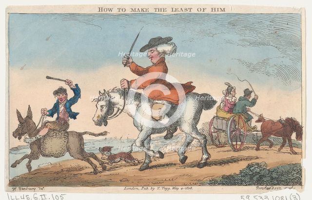 How to Make the Least of Him, May 4, 1808., May 4, 1808. Creator: Thomas Rowlandson.