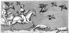 How to make young hawks fly, 14th century (1849)
