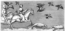 How to make young hawks fly, 14th century (1849)
