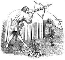 How to carry a cloth to approach beasts 15th century (1849)