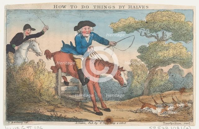 How to Do Things by Halves, May 4, 1808., May 4, 1808. Creator: Thomas Rowlandson.