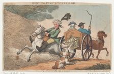 How to Pass a Carriage, June 11, 1808., June 11, 1808. Creator: Thomas Rowlandson