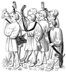 How to shout and blow horns, 15th century (1849)