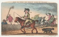 How to Turn Any Horse, Mare, or Gelding, June 11, 1808., June 11, 1808. Creator: Thomas Rowlandson
