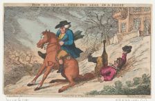 How to Travel Upon Two Legs in a Frost, May 4, 1808., May 4, 1808. Creator: Thomas Rowlandson