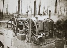 How Tommy's food is cooked Somme campaign, France, World War I, 1916. Creator: Unknown