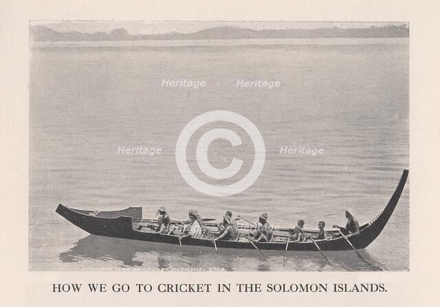 'How We Go to Cricket in the Solomon Islands', 1912.