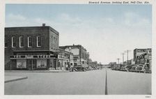 Howard Avenue, looking east, Pell City, Alabama, USA, 1940