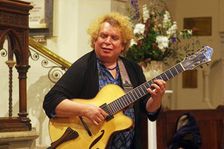 Howard Alden, Geoff Simkins - Howard Alden Trio, St Andrews Church, Hove, East Sussex, 21 Oct 2022. Creator: Brian O'Connor