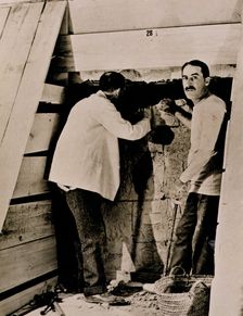 Howard Carter, British archaeologist, in the Valley of the Kings, Egypt, 1922. Creator: Harry Burton