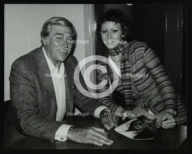 Howard Keel after his concert at the Forum Theatre, Hatfield, Hertfordshire, 14 May 1983. Pictured w Creator: Denis Williams.