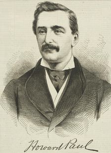 Howard Paul, 1865. Creator: Unknown
