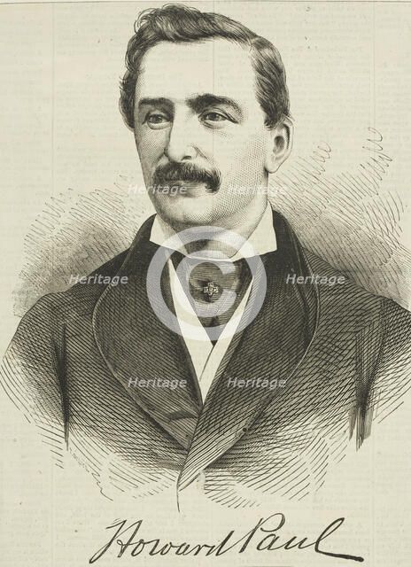 Howard Paul, 1865. Creator: Unknown.