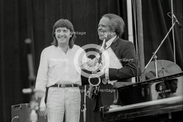 Howard Riley, Jaki Byard, Pendley Jazz Festival, 1985.  Artist: Brian O'Connor.