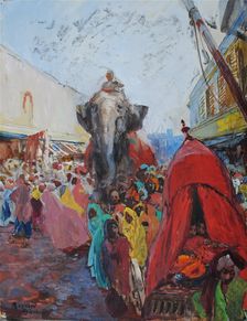 Howdah in Hyderabad, 1911