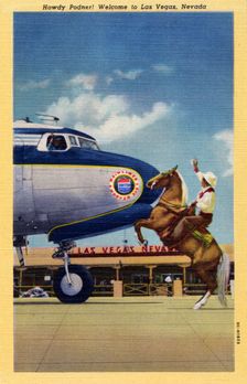 Howdy Podner! Welcome to Las Vegas, Nevada postcard, 1950