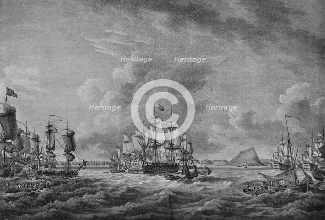 'Howe at Gibraltar', c1785. Artist: Richard Paton.