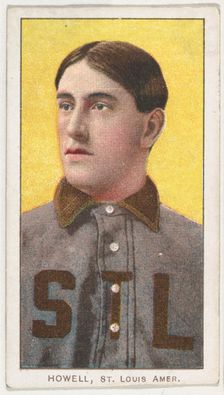 Howell, St. Louis, American League, from the White Border series (T206) for the America..., 1909-11. Creator: American Tobacco Company