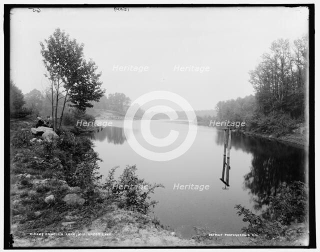 Howell's Lakes, N.J., upper lake, between 1890 and 1901. Creator: Unknown.