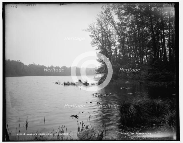 Howell's Lakes, N.J., lower lake, between 1890 and 1901. Creator: Unknown.