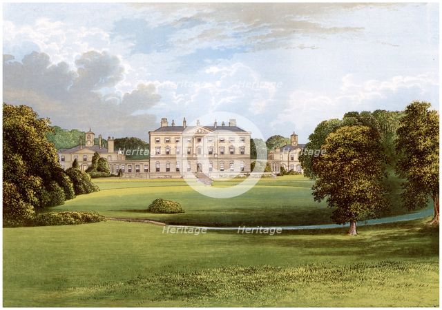 Howick Hall, Northumberland, home of Earl Grey, c1880. Artist: Unknown