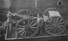 Howitzer on a Railway Truck 1902. Artist: William Gregory & Co