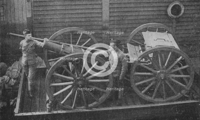 'Howitzer on a Railway Truck', 1902. Artist: William Gregory & Co.