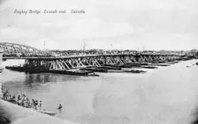 Howrah Bridge over the Hooghly River, Calcutta, India, early 20th century