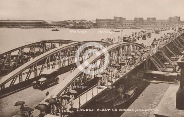 'Howrah Floating Bridge, Calcutta', c1905. Artist: Unknown.