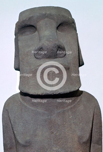Hoa Hakananai'a, from Orongo, Easter Island (Rapa Nui), Polynesia, c1000. Artist: Unknown