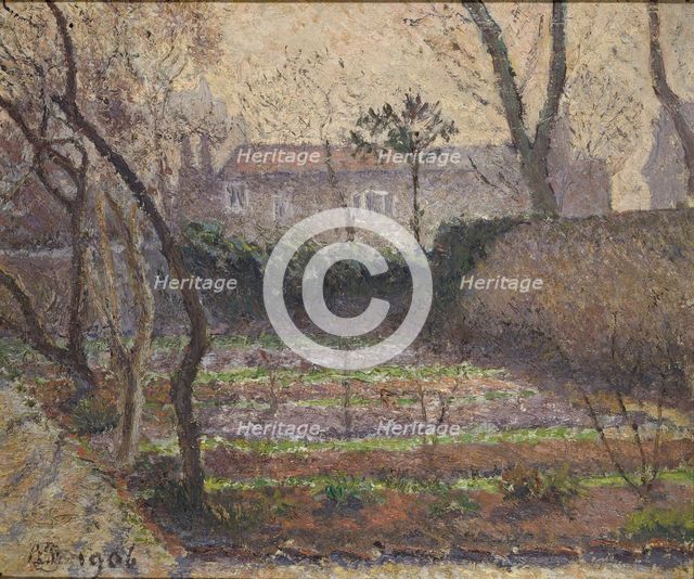 Hoar Frost, Chiswick, 1906. Artist: Lucien Pissarro.